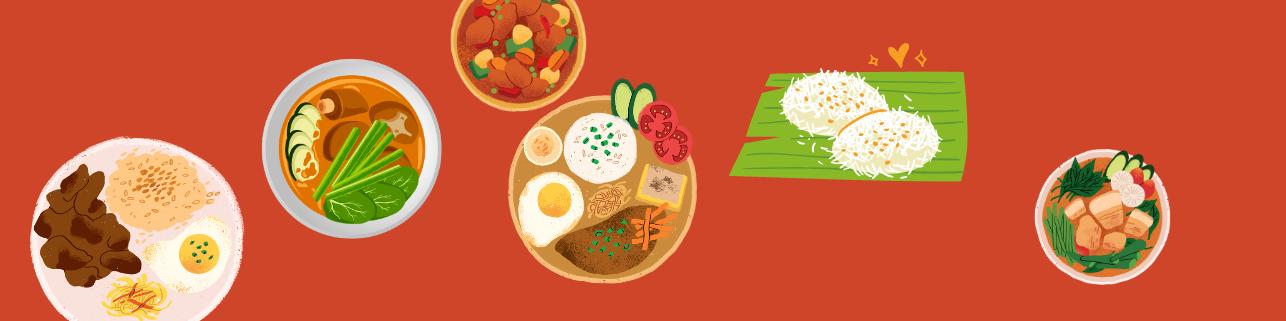 Image of various food dishes 