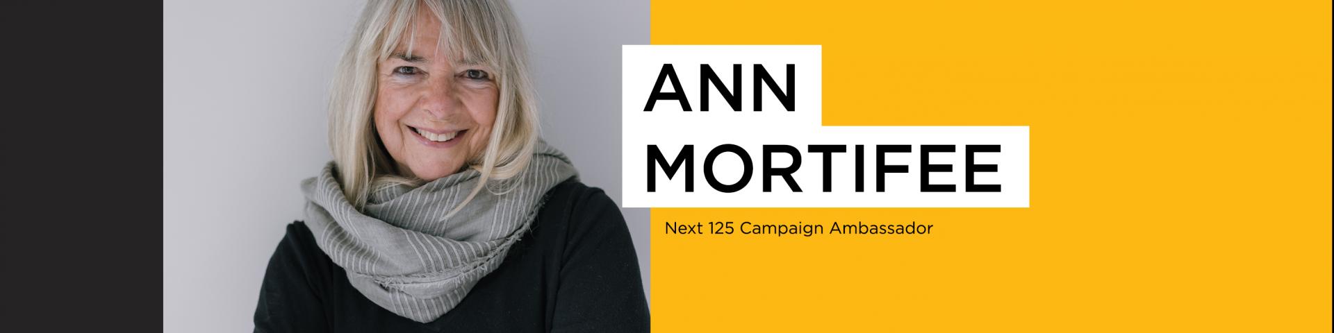 The Next 125 Ambassador, Ann Mortifee, CM 