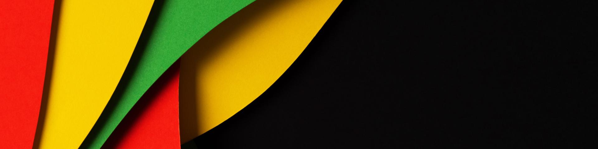 Black History Month Colours - Red, yellow, green, black