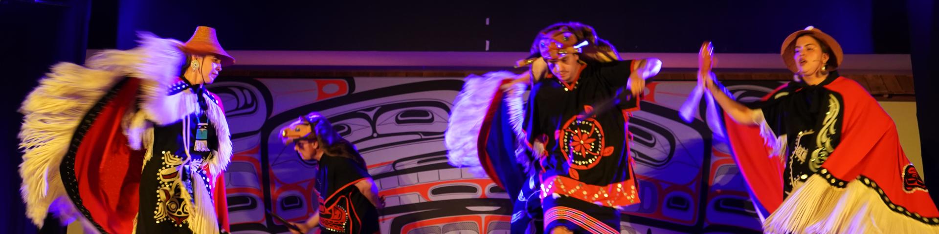 Dancers of Damelahamid. Photo by Suzette Amaya.