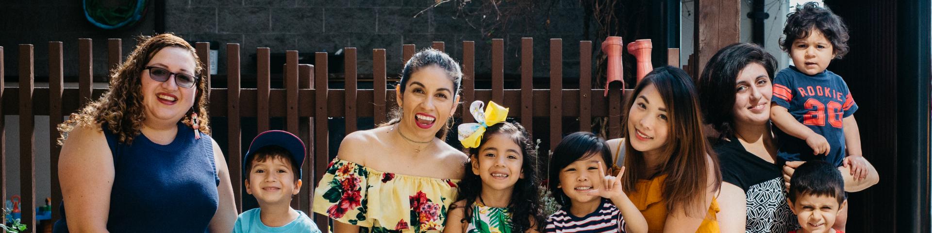 Moms and children
