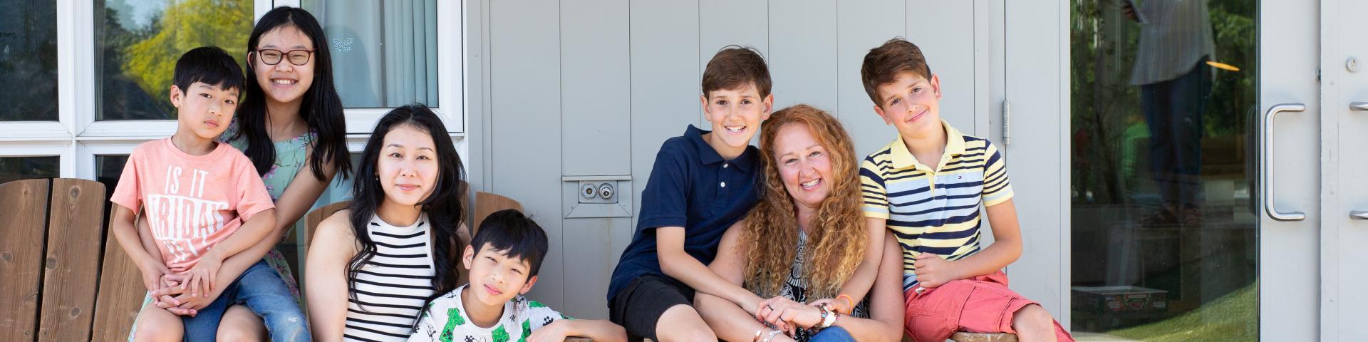 Moms and kids at the YWCA