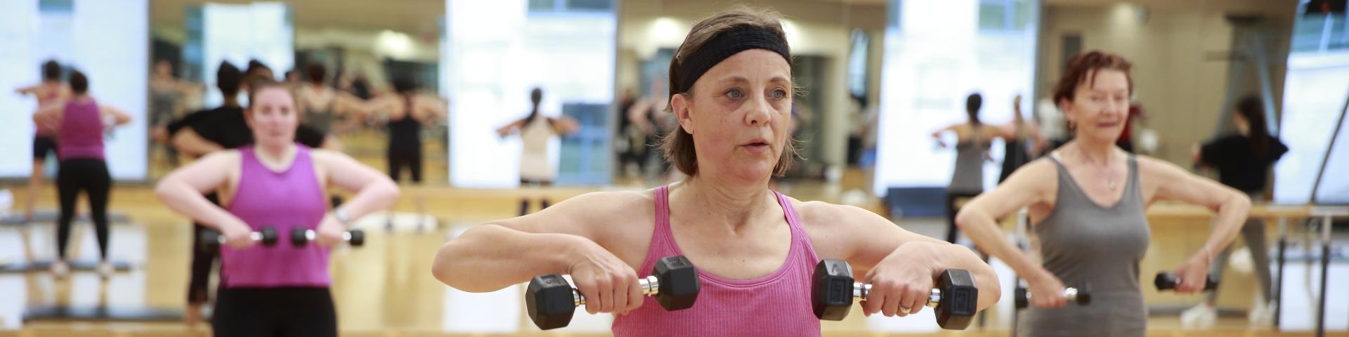 Woman working out