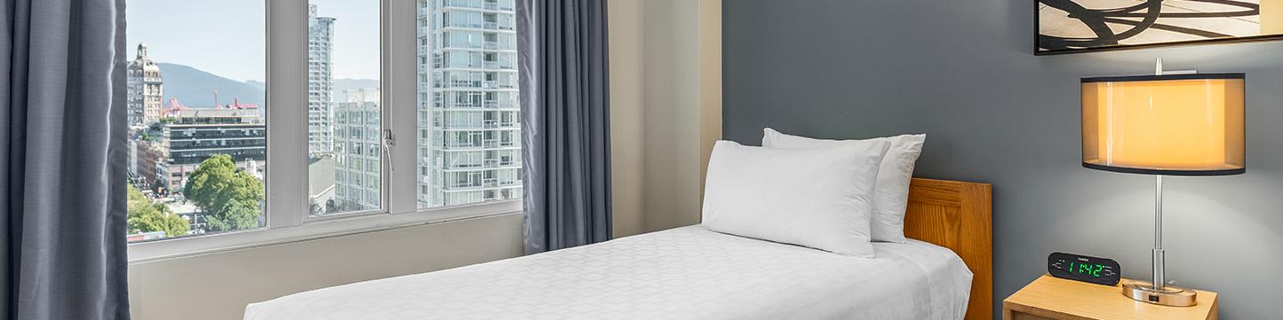 Single Rooms at YWCA Hotel in downtown Vancouver
