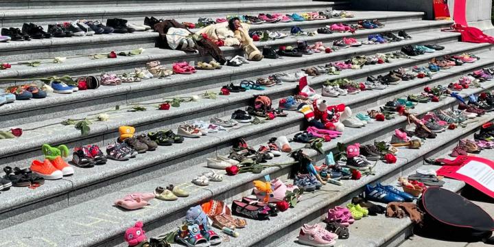 Shoes at the Vancouver Art Gallery