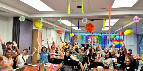YWCA Metro Vancouver’s staff celebrating PRIDE at our head office. (2024)