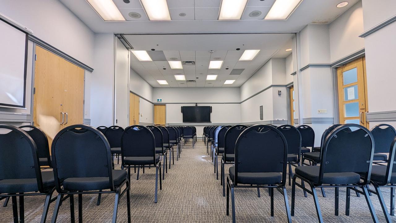 Combined Royal Bank and Canfor room - Theatre - YWCA Hotel Vancouver Meeting room rentals