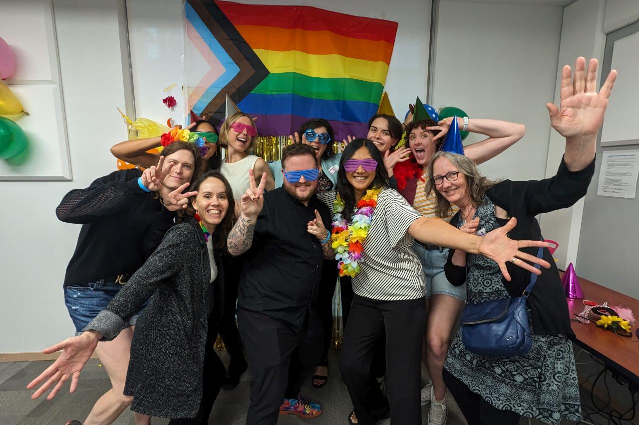 YWCA Metro Vancouver’s Gender Inclusion Committee celebrating PRIDE at our head office. 