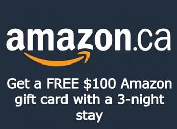Free $100 Amazon eGift Card with Minimum 3 Night Stay