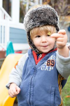 Photo of a child at one of YWCA’s early learning and child care facilities. 