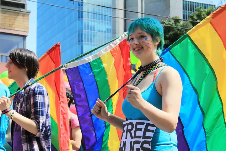 Photo of participants at Vancouver Pride Parade