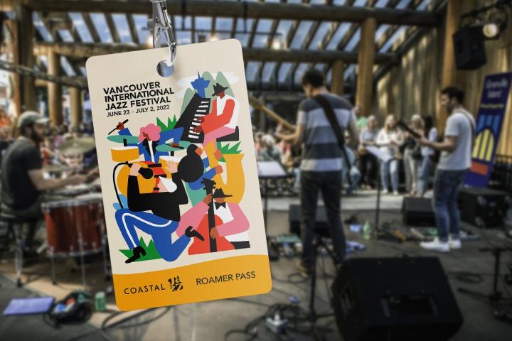 A sign at Vancouver International Jazz Festival