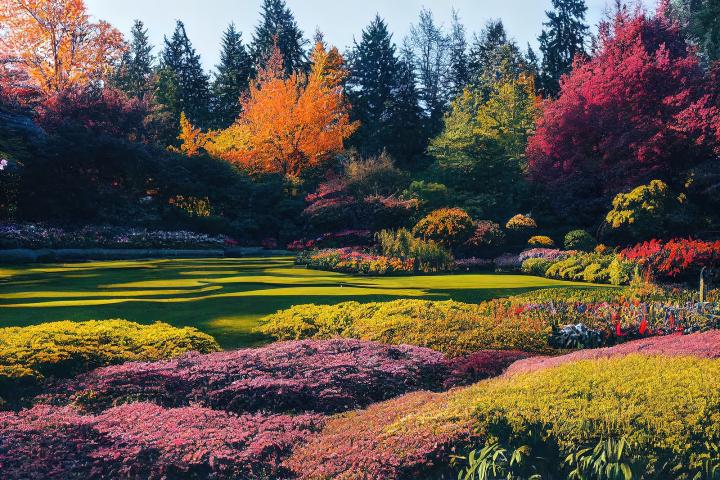 Photo of VanDusen Botanical Garden in the Fall 