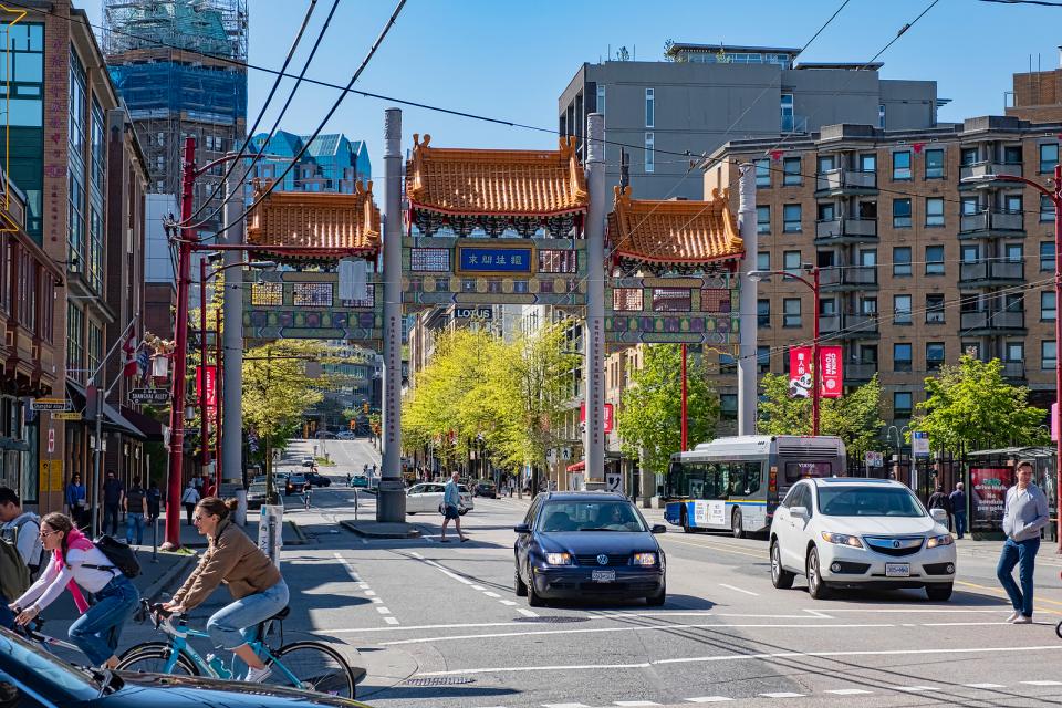 The Millennium Gate at Vancouver's Chinatown
