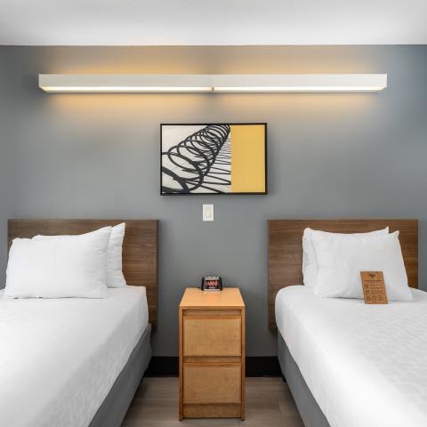 Twin Beds with Hallway Bath