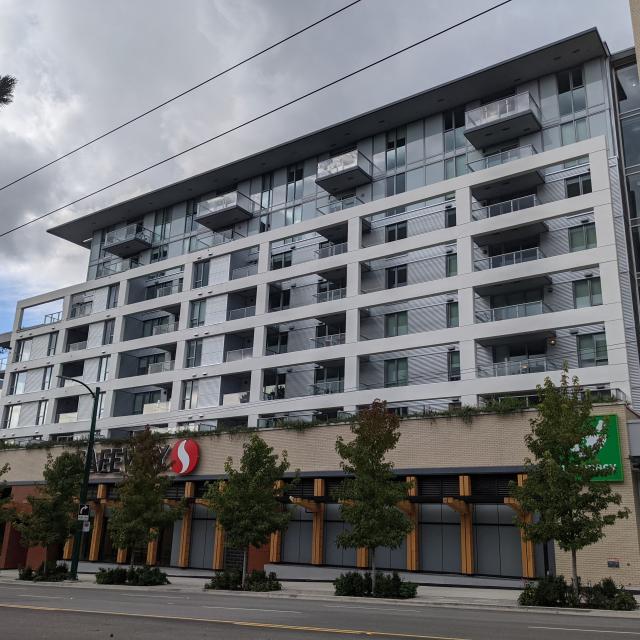 YWCA xʷƛ̓əpicən on Arbutus serves as mixed-use housing for single mothers and their children