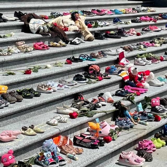 Shoes at the Vancouver Art Gallery