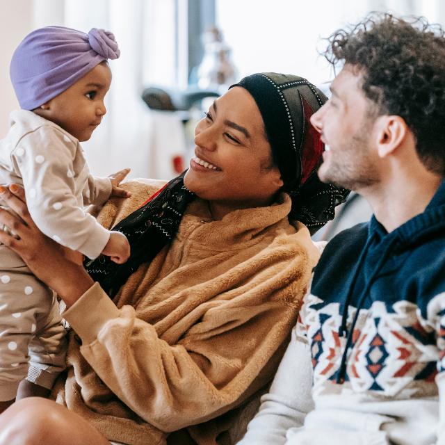young diverse family 