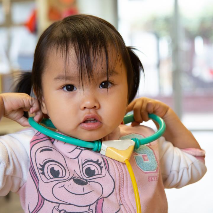 Child at YWCA Child Care Centre