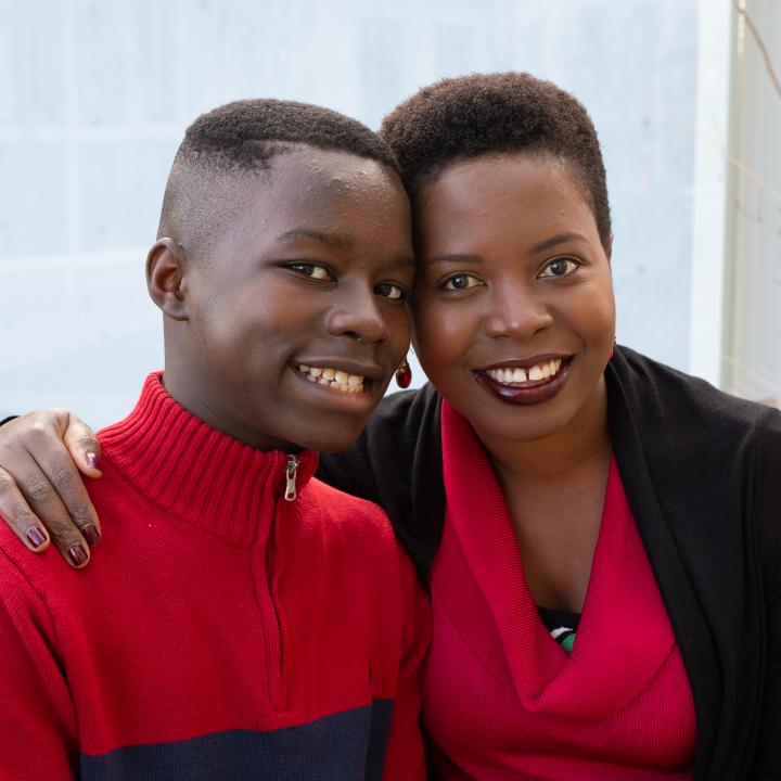 Mom and son