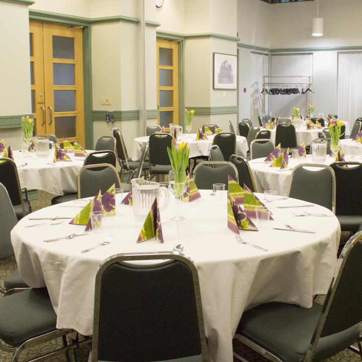 Combined Royal Bank and Canfor room - Banquet/ party - YWCA Hotel Vancouver Meeting room rentals