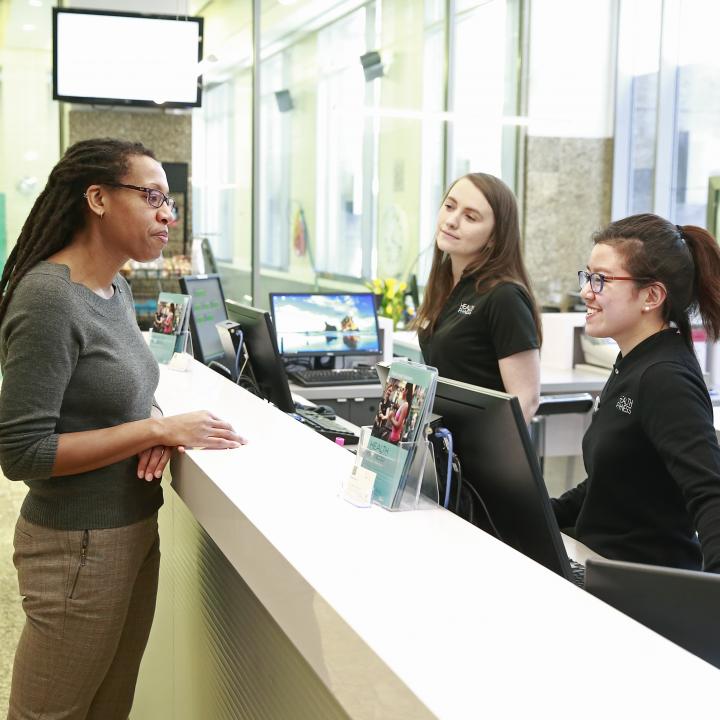 Member services desk