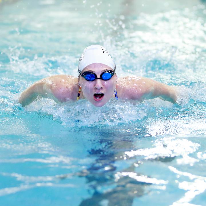 woman swimming