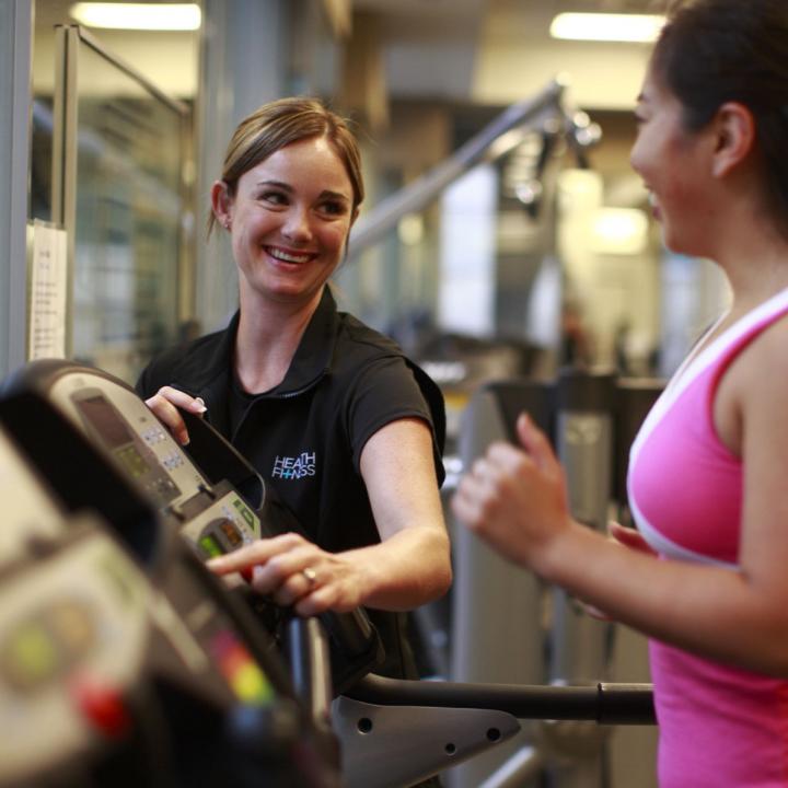 woman giving an orientation
